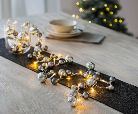 LED-Lichterkette "Weihnachten", silber