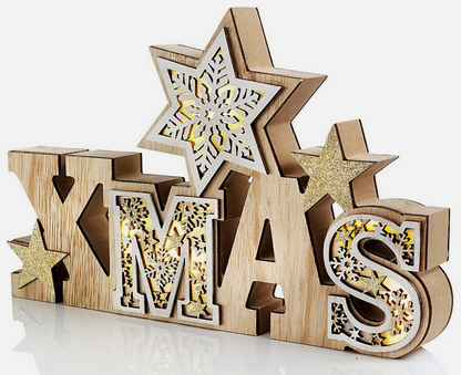 LED-Schriftzug Xmas "Snowflake"