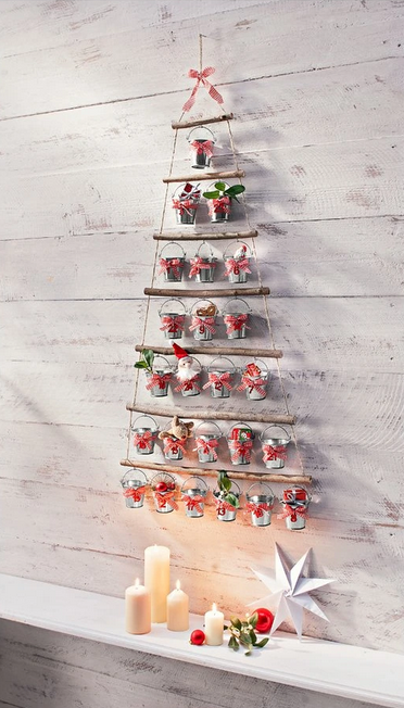 Adventskalender "Lotta" in rustikaler Optik