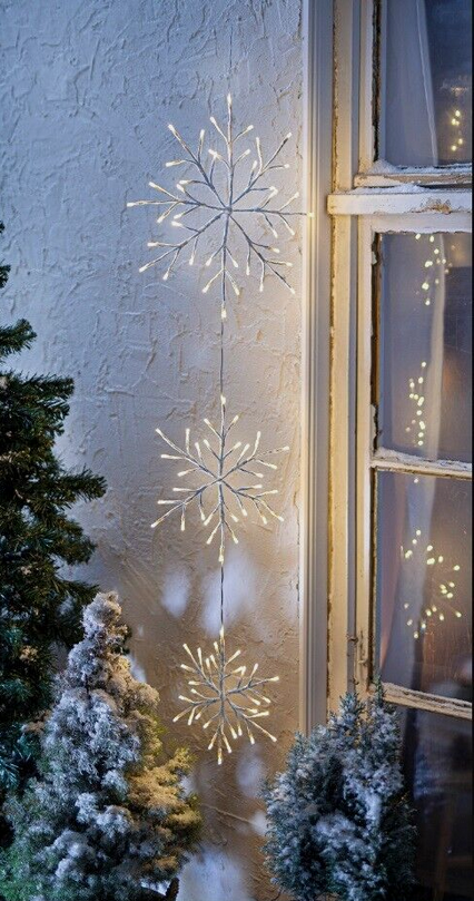 LED-Dekohänger "Eiskristall" 150cm