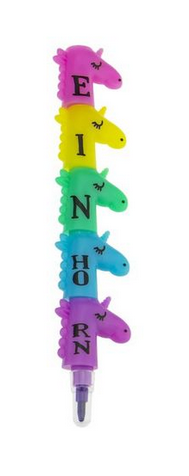 5 Farbsteckstifte "Einhorn