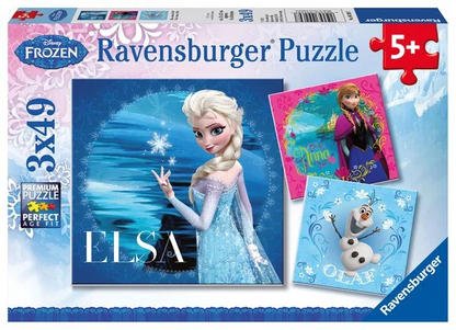 Ravensburger Puzzle "Elsa, Anna & Olaf" 5+ 3x49