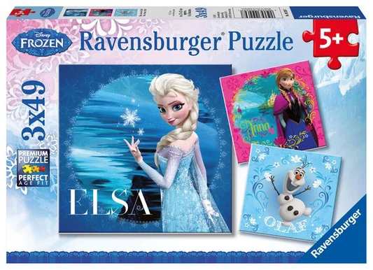 Ravensburger Puzzle "Elsa, Anna & Olaf" 5+ 3x49