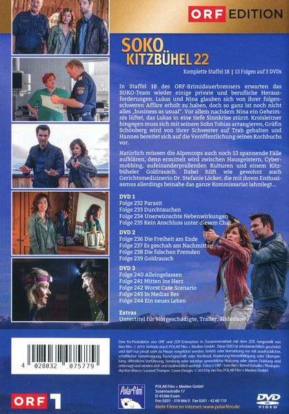SOKO Kitzbühel 22-Komplette Staffel 18- 13 Folgen (DVD)