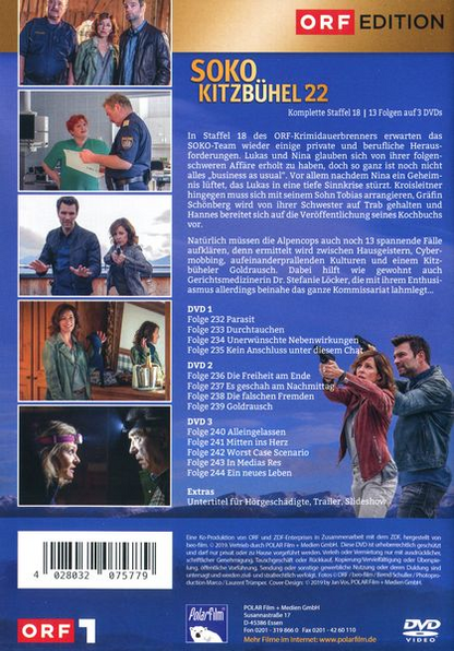 SOKO Kitzbühel 22-Komplette Staffel 18- 13 Folgen (DVD)