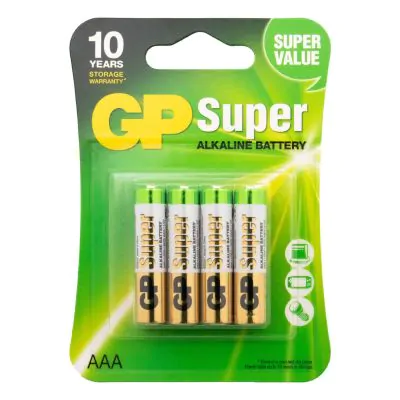 Super Alkaline AAA - 4 Batterien