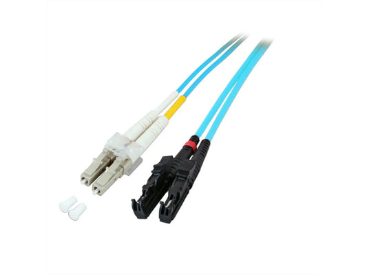 Secomp Quality LWL-Kabel dupl. 50/125µm OM3, E2000/LC, grün, 1 m