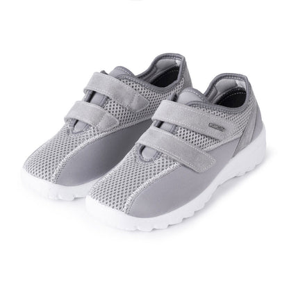 OrtoMed Klettschuh mit gepolstertem Futter "grau" - Grösse 41