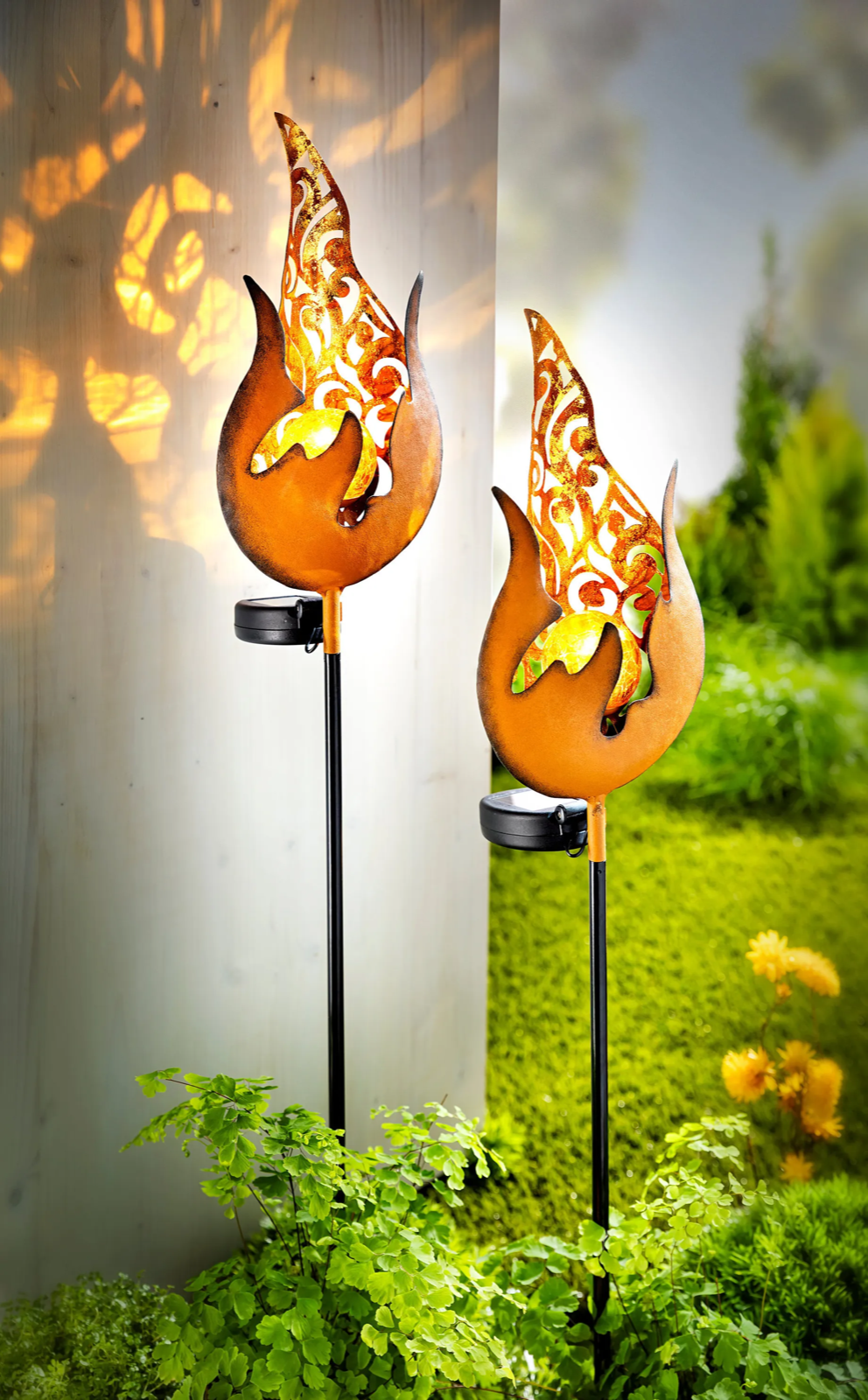 Solar Gartenstecker "Fuego" - 2er-Set