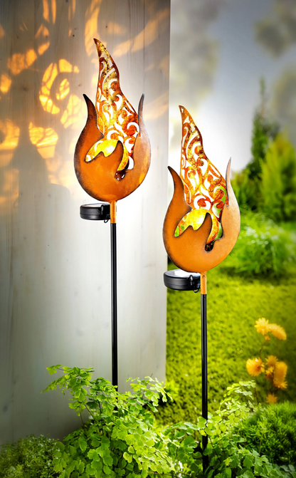 Solar Gartenstecker "Fuego" - 2er-Set
