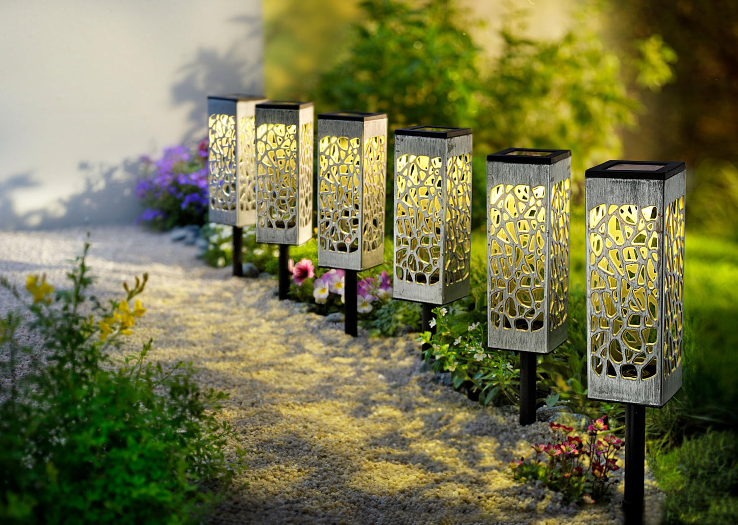 Solar-Leuchte "Argento", 6er-Set