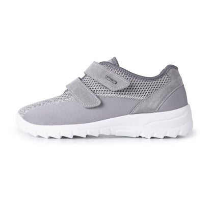 OrtoMed Klettschuh mit gepolstertem Futter "grau" - Grösse 41