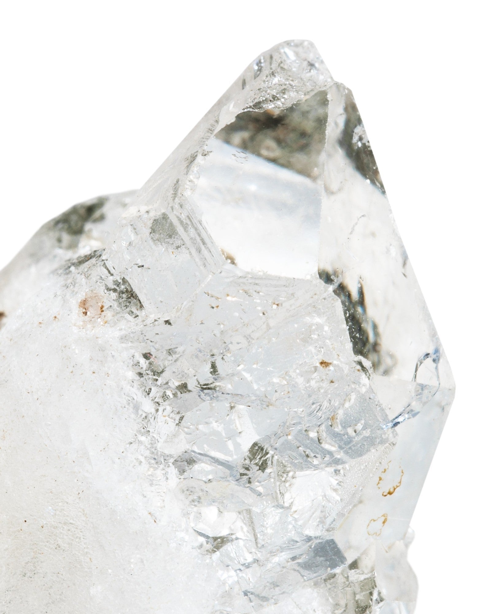 Elsita Jewelry raw clear quartz crystal specimen with natural facets and translucent texture