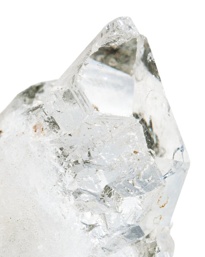 Elsita Jewelry raw clear quartz crystal specimen with natural facets and translucent texture
